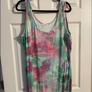 Cotton candy tank dress